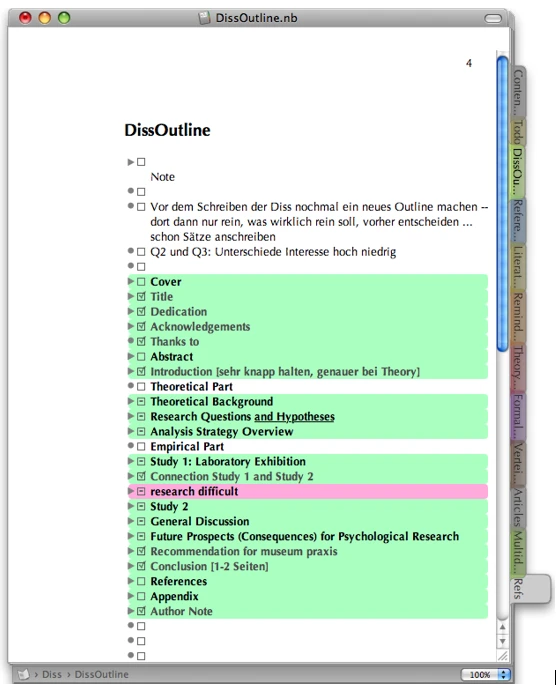 Dissertation Outline